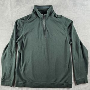 Tommy Bahama Long Sleeve Pullover 1/4 Zip Sweater Green Men's Size XL